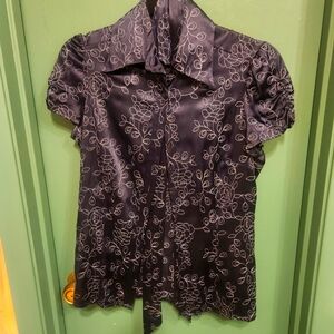Silk blue blouse BEBE
